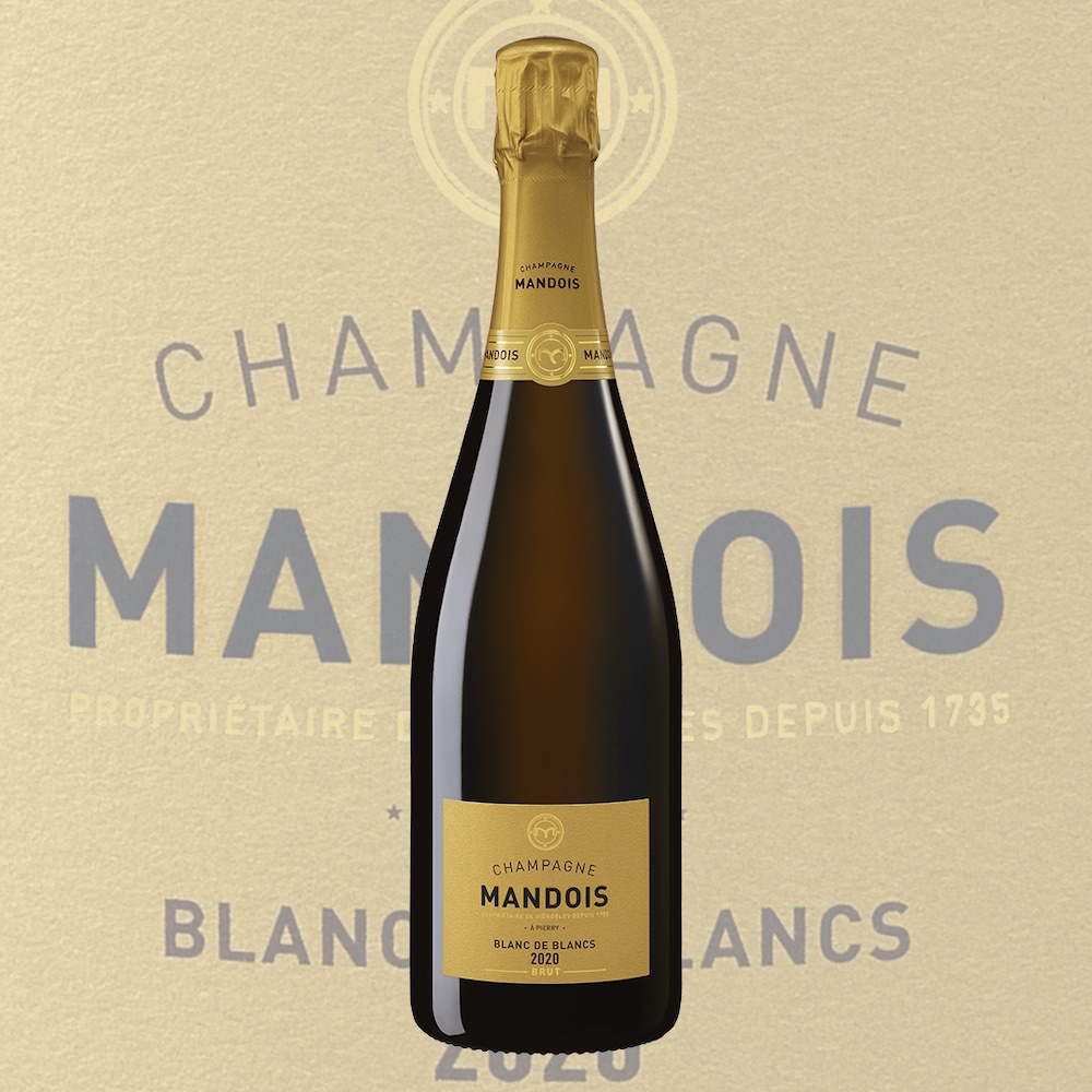 bouteille blanc de blancs 2020 de champagne Mandois